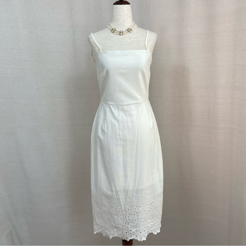 ROW A Spaghetti Strap White Dress